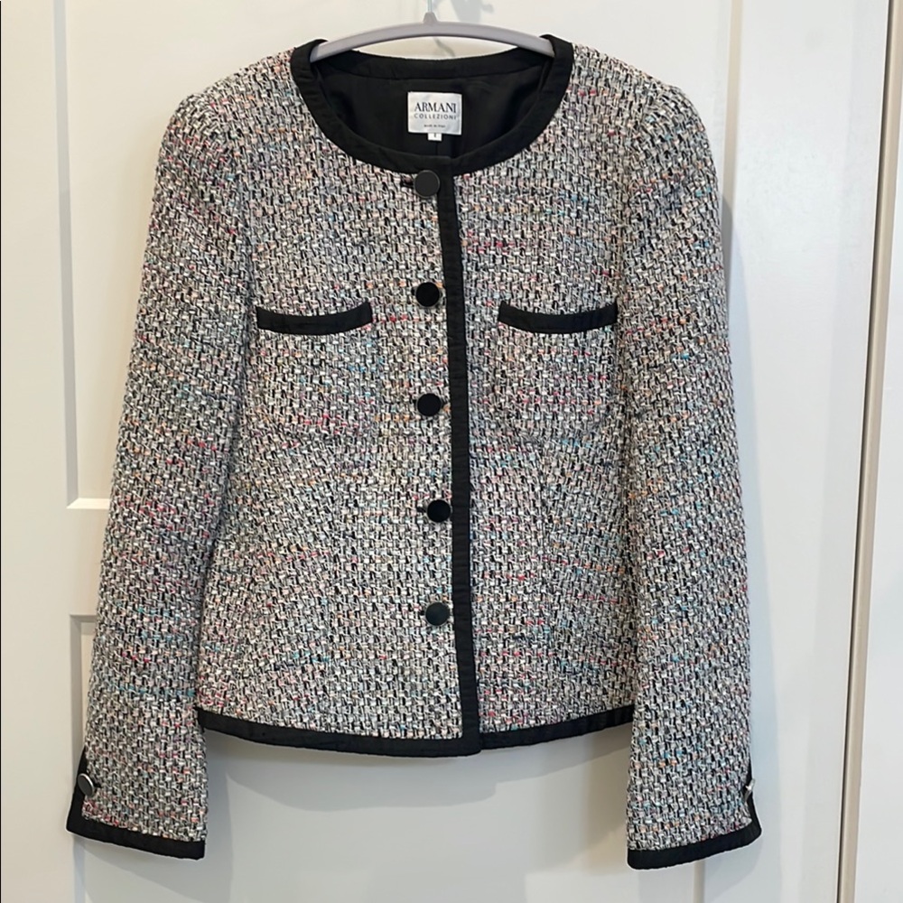 Armani Collezioni Women's Tweed Jacket - 8